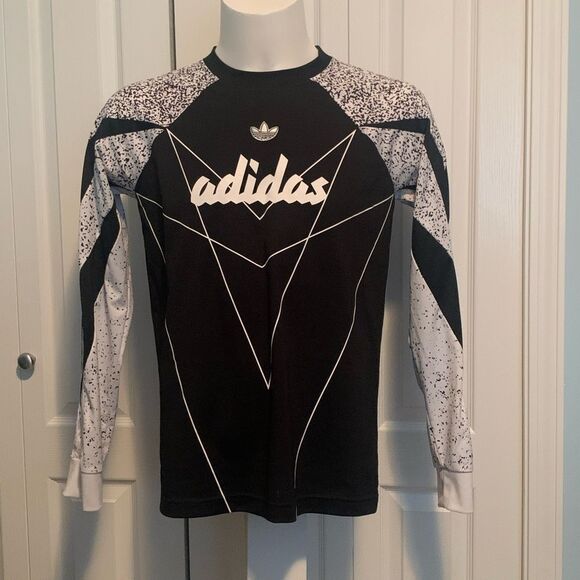 Adidas  Black and White Long Sleeve Soccer Goalie Shirt - Picture 1 of 7